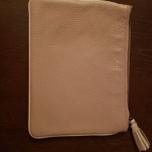 Kate Spade Cream Pebbled Leather Clutch